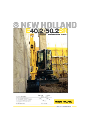 Mini bageri New Holland E50.2SR