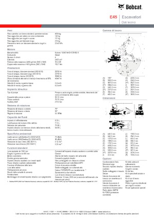 Mini bageri Bobcat E45