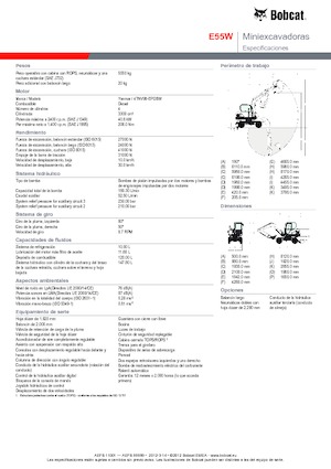 Mini bageri Bobcat E55W