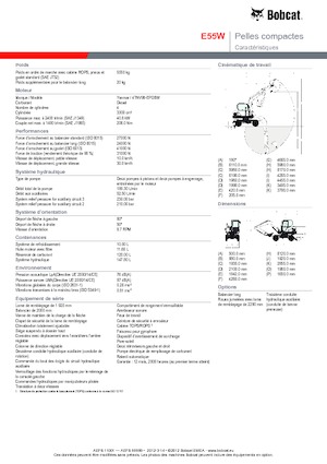 Mini bageri Bobcat E55W