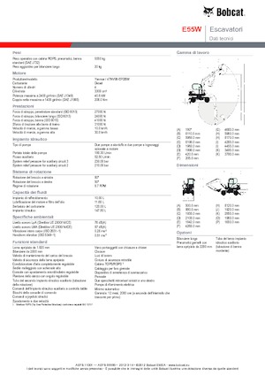 Mini bageri Bobcat E55W