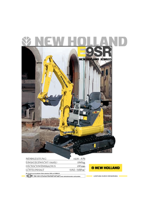 Mini bageri New Holland E9SR