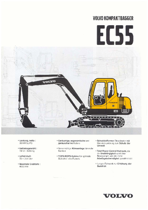Mini bageri Volvo EC55