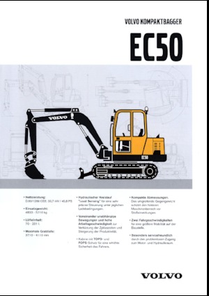 Mini bageri Volvo EC50V