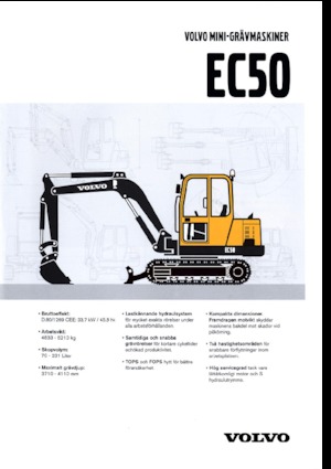 Mini bageri Volvo EC50V