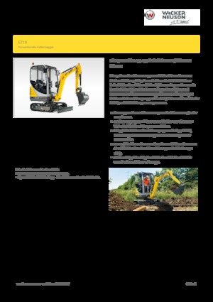 Mini bageri Wacker Neuson ET16