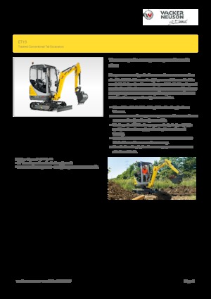 Mini bageri Wacker Neuson ET16