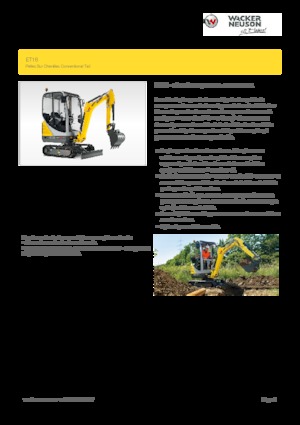Mini bageri Wacker Neuson ET16