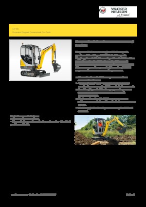 Mini bageri Wacker Neuson ET16