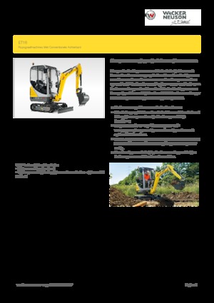 Mini bageri Wacker Neuson ET16