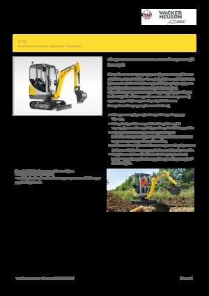 Mini bageri Wacker Neuson ET16