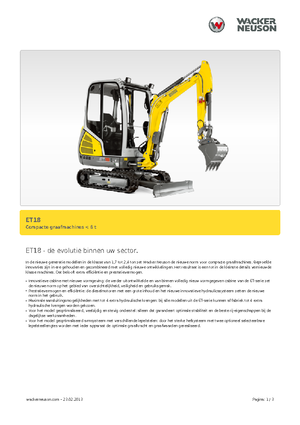 Mini bageri Wacker Neuson ET 18
