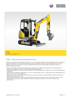 Mini bageri Wacker Neuson ET 18