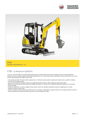Mini bageri Wacker Neuson ET 18
