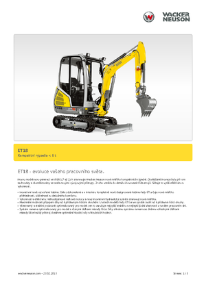 Mini bageri Wacker Neuson ET 18