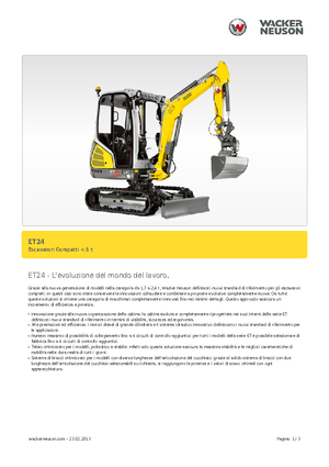 Mini bageri Wacker Neuson ET24