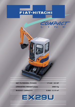 Mini bageri Fiat-Hitachi EX 29 U