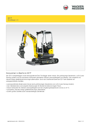 Mini bageri Wacker Neuson EZ17