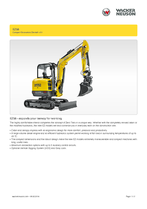 Mini bageri Wacker Neuson EZ38