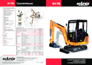Mini bageri Hanix H17D