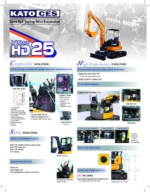 Mini bageri Kato HD25V4