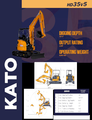 Mini bageri Kato HD35V5