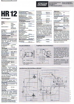 Mini bageri Terex-Schaeff HR 12