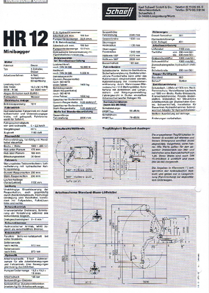 Mini bageri Terex-Schaeff HR 12