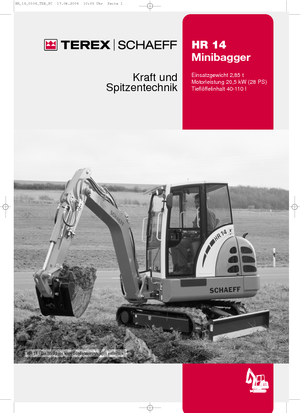 Mini bageri Terex-Schaeff HR 14