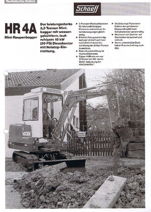 Mini bageri Terex-Schaeff HR 4 A