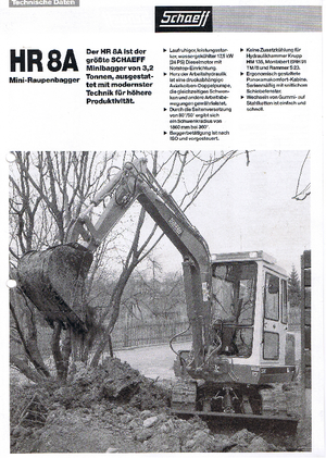 Mini bageri Terex-Schaeff HR 8 A