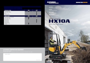 Mini bageri Hyundai HX10A