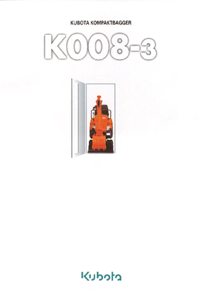 Mini bageri Kubota K008-3G