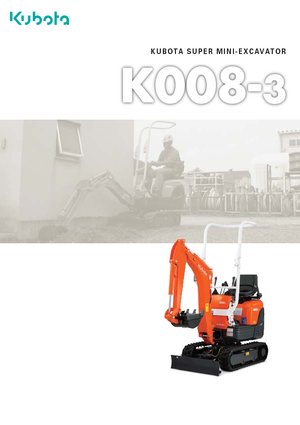 Mini bageri Kubota K008-3G