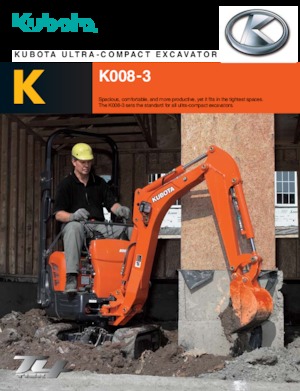 Mini bageri Kubota K008-3