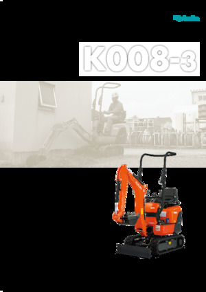Mini bageri Kubota K008-3