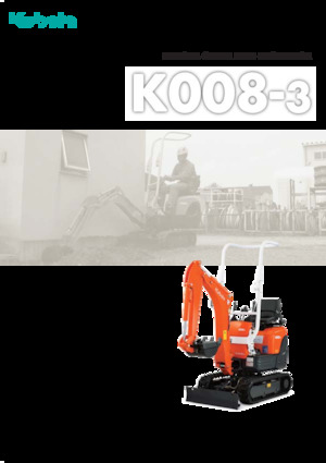 Mini bageri Kubota K008-3