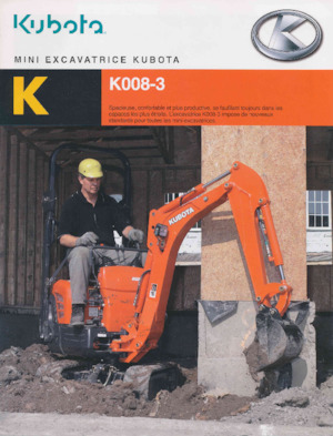 Mini bageri Kubota K008-3