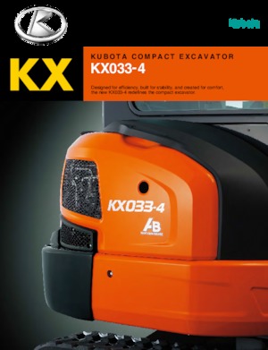 Mini bageri Kubota KX033-4