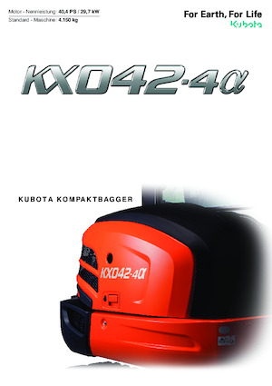 Mini bageri Kubota KX042-4a