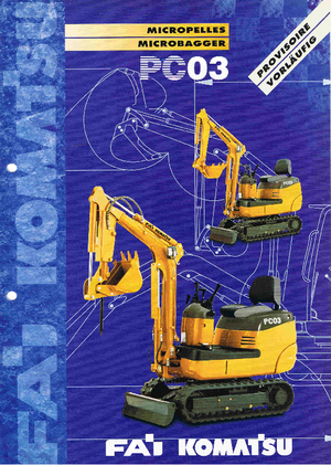 Mini bageri Komatsu PC03-2