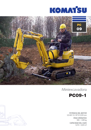 Mini bageri Komatsu PC09-1 STD