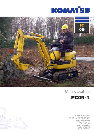 Mini bageri Komatsu PC09-1 STD