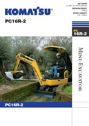 Mini bageri Komatsu PC16R-2