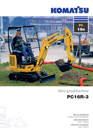 Mini bageri Komatsu PC16R-3