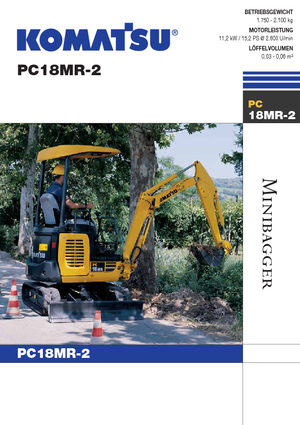 Mini bageri Komatsu PC18MR-2