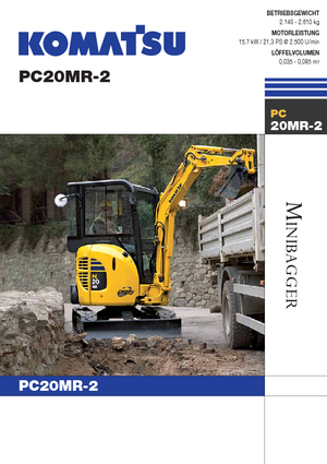 Mini bageri Komatsu PC20MR-2