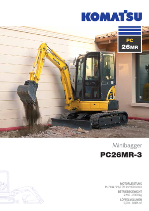 Mini bageri Komatsu PC26MR-3