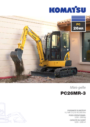 Mini bageri Komatsu PC26MR-3