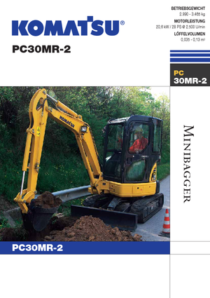 Mini bageri Komatsu PC30MR-2